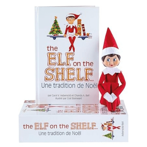 Coffret Elf on the Shelf avec lutin farceur fille en rouge