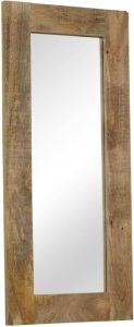 Miroir en bois massif de manguier style farmhouse rustique